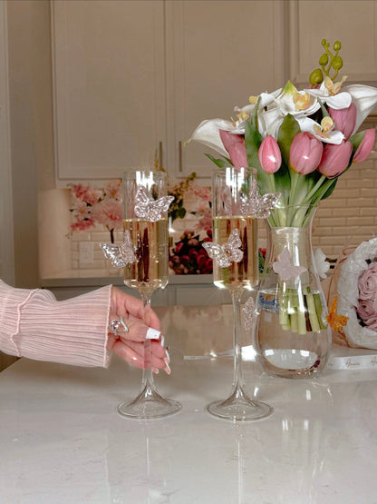 Butterfly Dreams Champagne Flute Set of 2