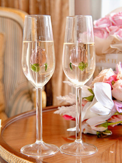 La Vie En Rose Champagne Glass Set of 2™️