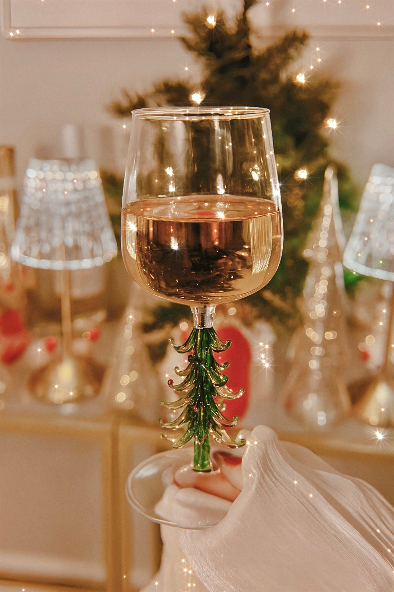 Merry Christmas Wine Flute Set of 2