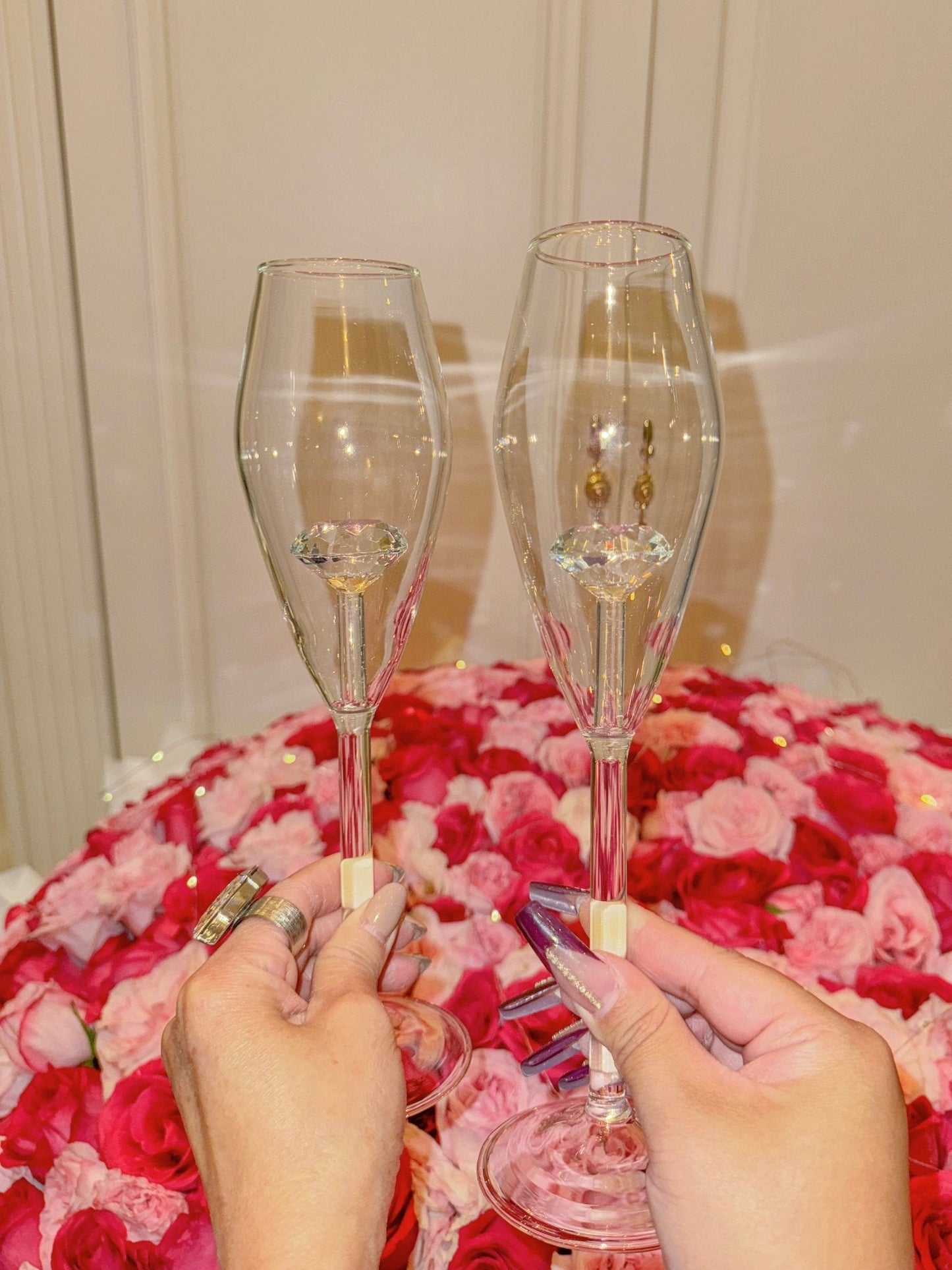 ‘100-Carat’ Diamond Champagne Flute Set of 2™️