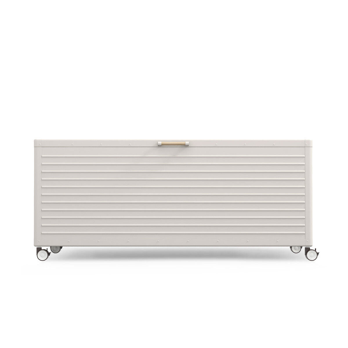 🎁Limited time promotion--Buy One Get One Free🎁Extra-Large 281-Gal Metal Deck Box – Lockable Wheels for Patio & Garden Storage