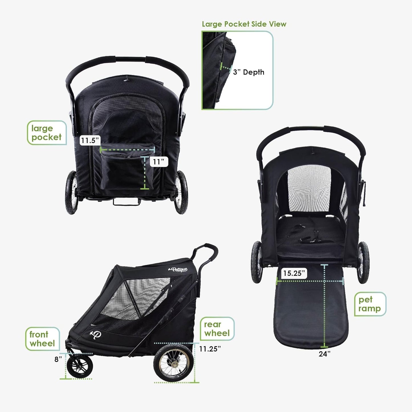 Apollo Elite Pet Stroller