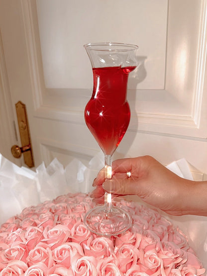 The Lady Glass Cup Set of 2 - Handblown