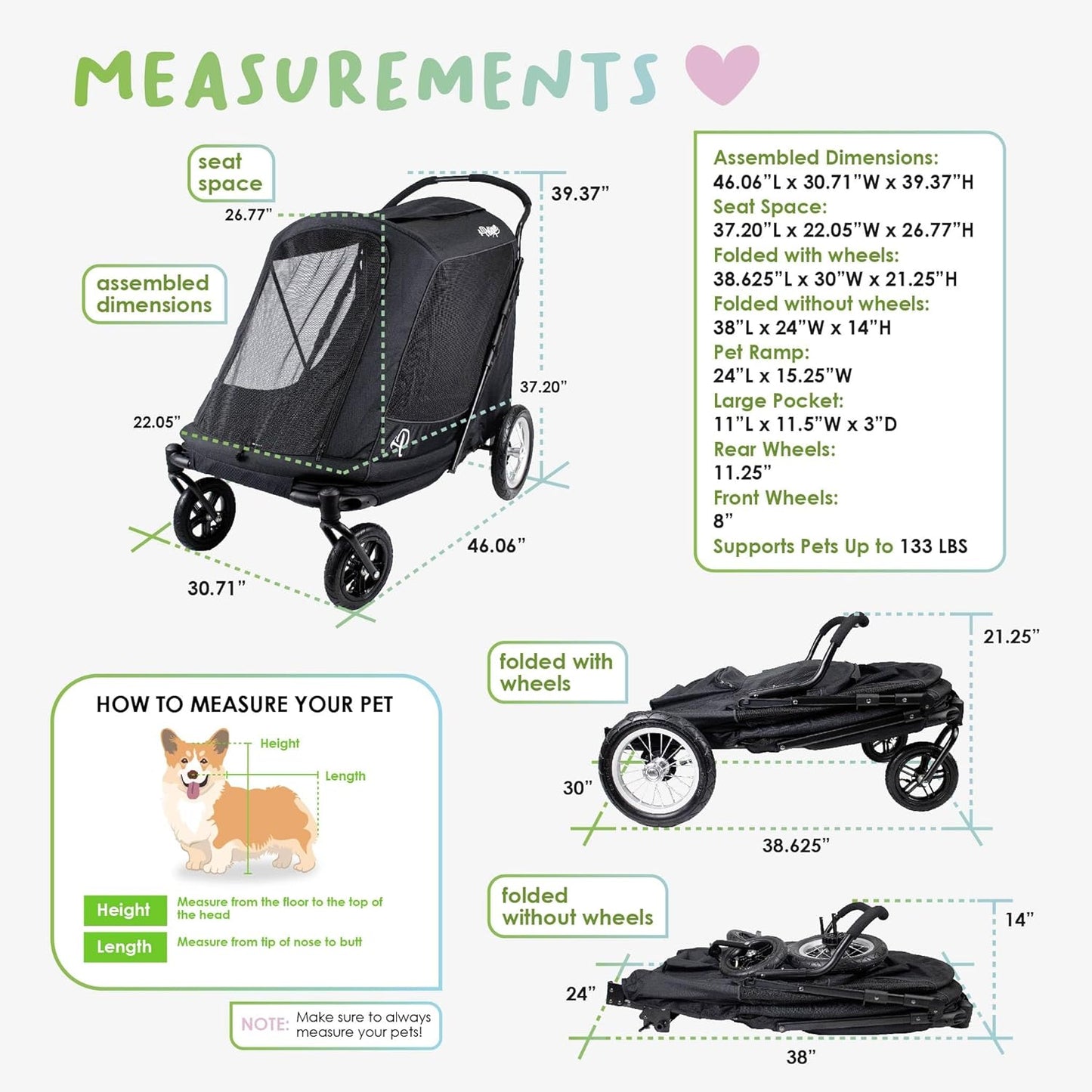 Apollo Elite Pet Stroller