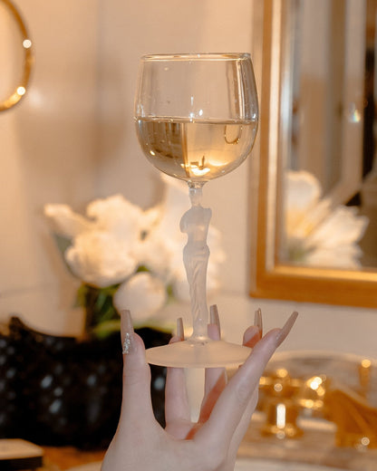 Venus Goddess Sculpture Wine Flute Set of 2 - Exclusive & Handcrafted