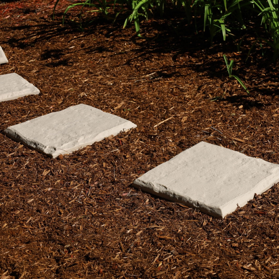 15.5 Interlocking Garden Stepping Stones – Slate Grey Resin Pavers ( 16-Pack) 🌿