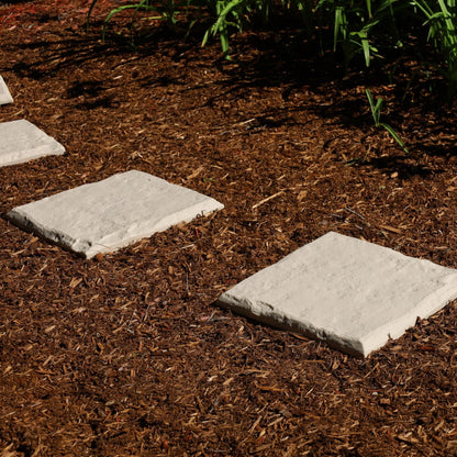 15.5 Interlocking Garden Stepping Stones – Slate Grey Resin Pavers ( 16-Pack) 🌿
