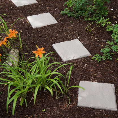 15.5 Interlocking Garden Stepping Stones – Slate Grey Resin Pavers ( 16-Pack) 🌿