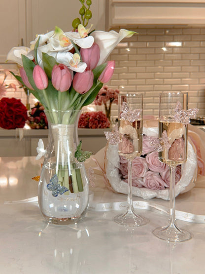 Butterfly Dreams Champagne Flute Set of 2
