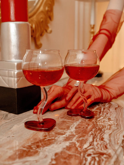 “My Valentine” Wine Glass Cup Set of 2