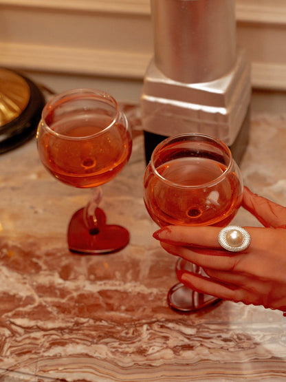 “My Valentine” Wine Glass Cup Set of 2