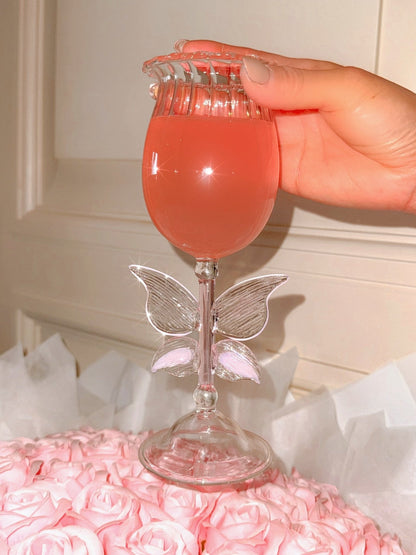 Dreamy Butterfly Wine Glass Cup Set of 2