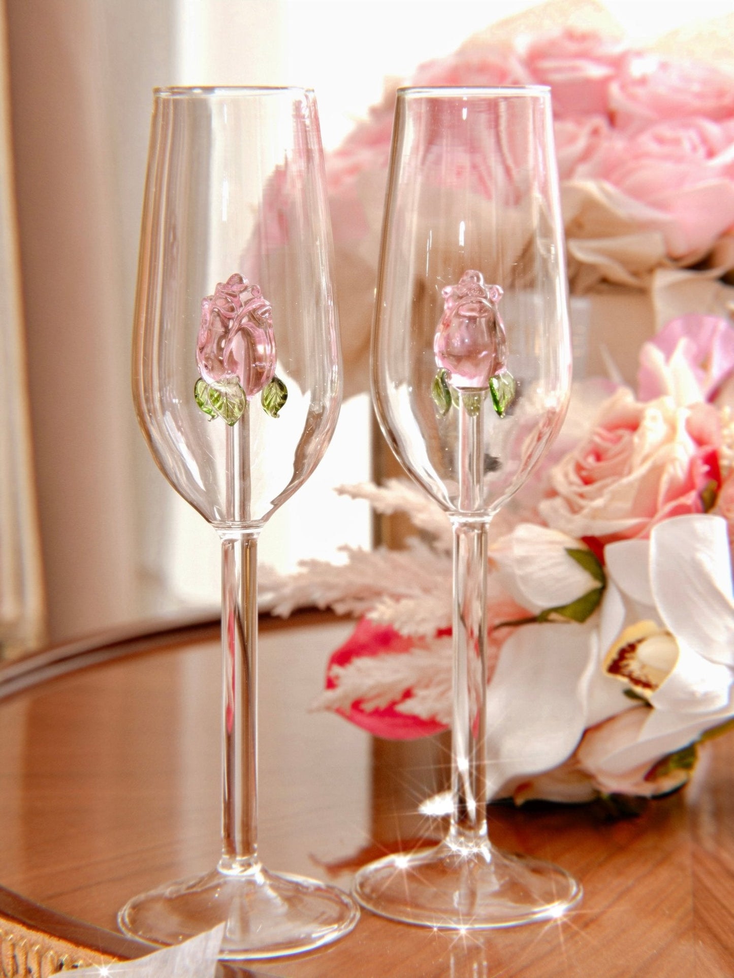 La Vie En Rose Champagne Glass Set of 2™️