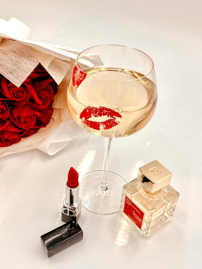 ‘Kiss Me, If You Adore Me’ Glass Cup Set of 2