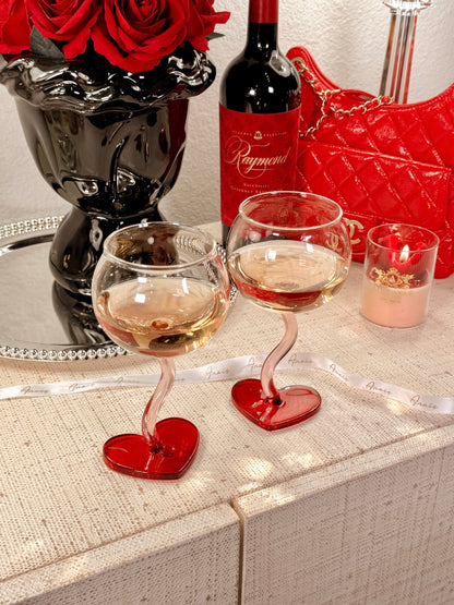 “My Valentine” Wine Glass Cup Set of 2