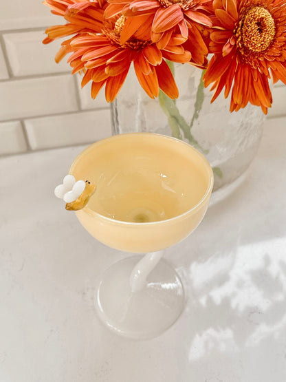 Summer Bee Glass Cup Set Of 2