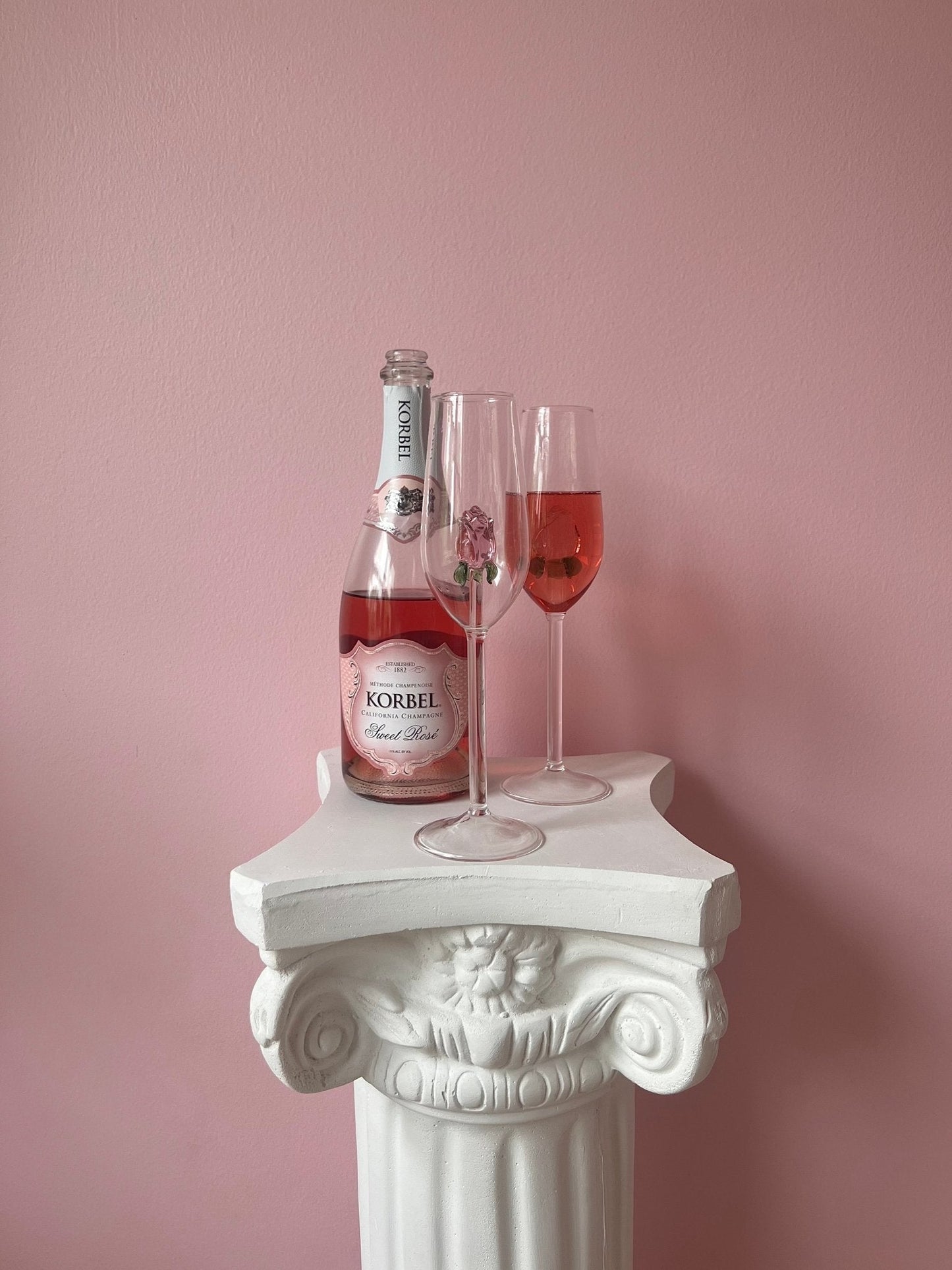 La Vie En Rose Champagne Glass Set of 2™️