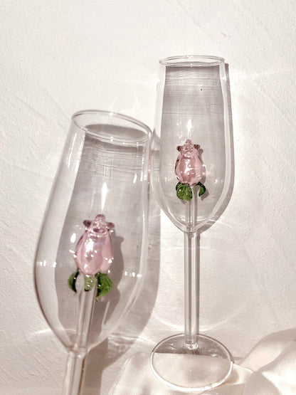 La Vie En Rose Champagne Glass Set of 2™️