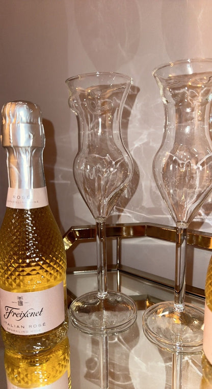 The Lady Glass Cup Set of 2 - Handblown