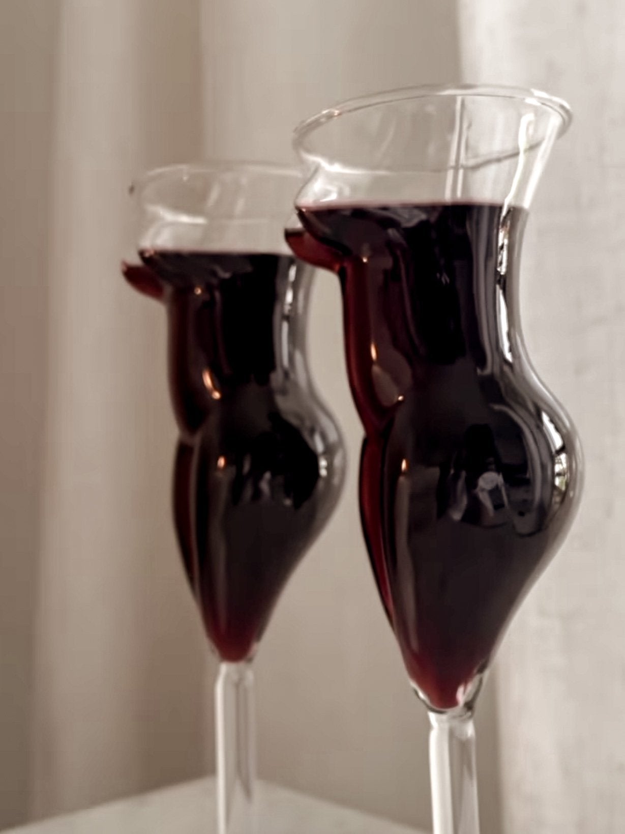 The Lady Glass Cup Set of 2 - Handblown