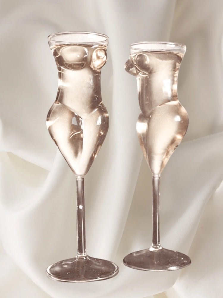 The Lady Glass Cup Set of 2 - Handblown