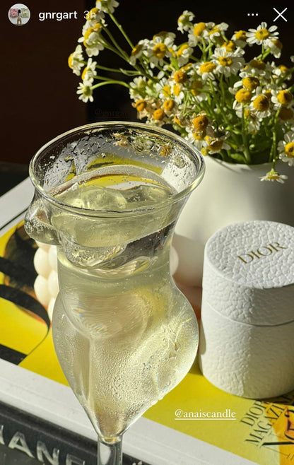 The Lady Glass Cup Set of 2 - Handblown
